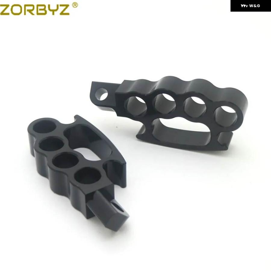 並行輸入品バイク コントロール フットペグ フライングナックル フットペグ フットレスト ペダル ハーレー V-ROD スポーツスター XL ダイナの画像