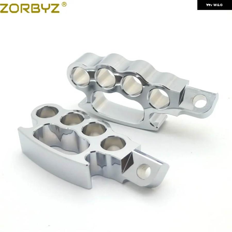 並行輸入品バイク コントロール フットペグ フライングナックル フットペグ フットレスト ペダル ハーレー V-ROD スポーツスター XL ダイナの画像