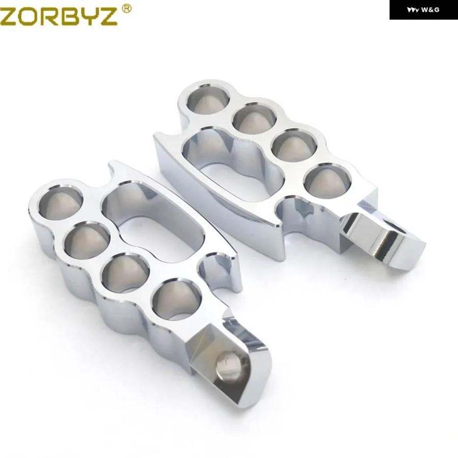 並行輸入品バイク コントロール フットペグ フライングナックル フットペグ フットレスト ペダル ハーレー V-ROD スポーツスター XL ダイナの画像