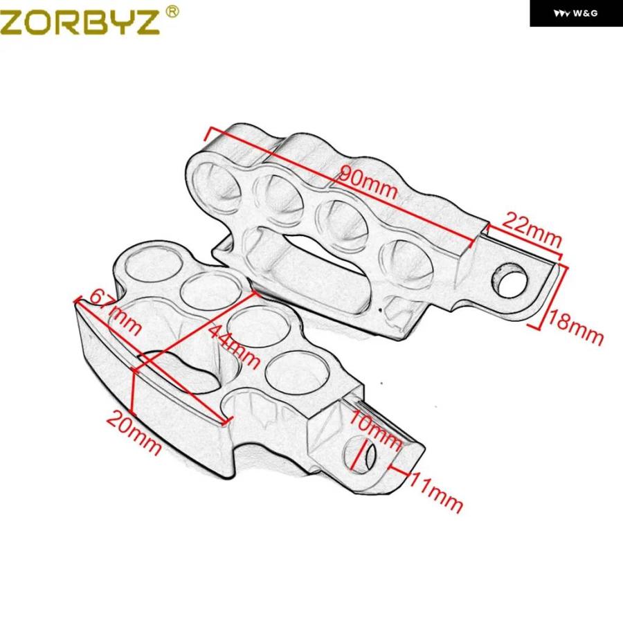並行輸入品バイク コントロール フットペグ フライングナックル フットペグ フットレスト ペダル ハーレー V-ROD スポーツスター XL ダイナの画像