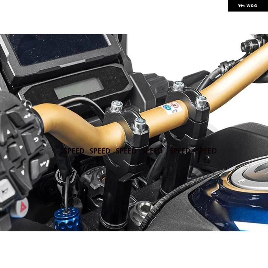 並行輸入品オートバイ ホンダ 2021 2020 2022 アフリカツイン アドベンチャー スポーツ ハンドルバー ライザー クランプ 延長 ハンドルバー CRF1100Lの画像