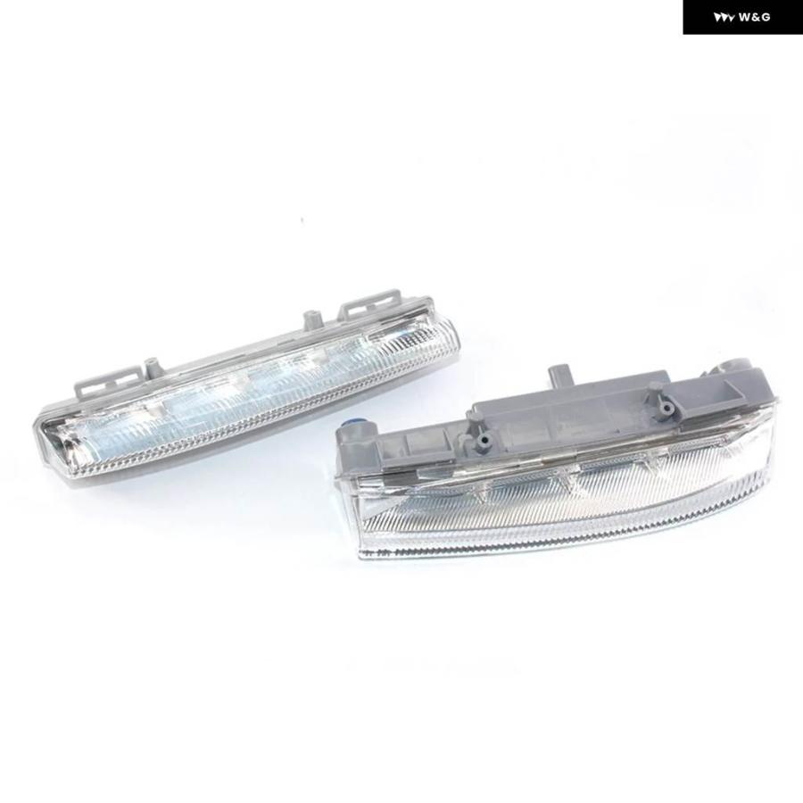 並行輸入品車用 デイタイム ランニングライト ABS ホワイト A2049069000 メルセデス ベンツ C E SLK クラス W204 S204 C204 W212 C207 R172の画像