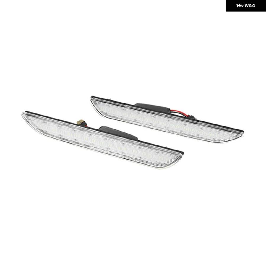 並行輸入品2個 車用 LED リア バンパー サイド マーカーライト レッド サイドマーカー ウィンカーランプ フォード マスタング 2015-22の画像