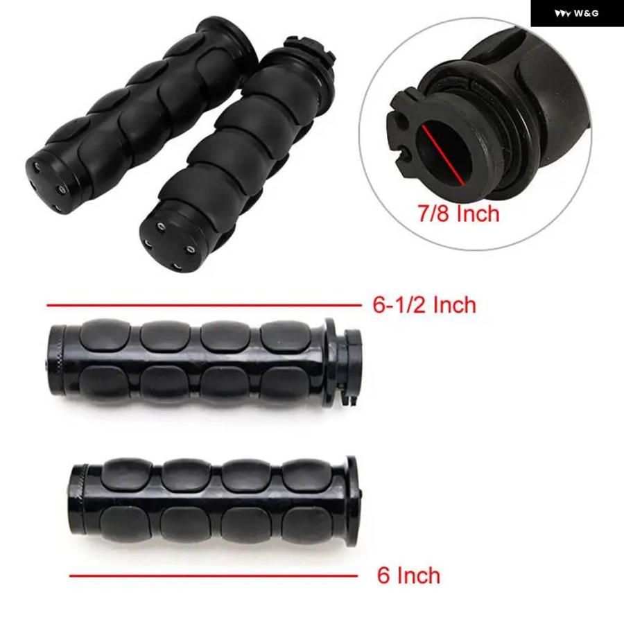 並行輸入品 バイク 7/8インチ ハンドルバー ハンド グリップ ヤマハ ビラーゴ XV 250 500 700 750 920 1100/ ホンダ ゴールドウィング GL 1200 1500の画像