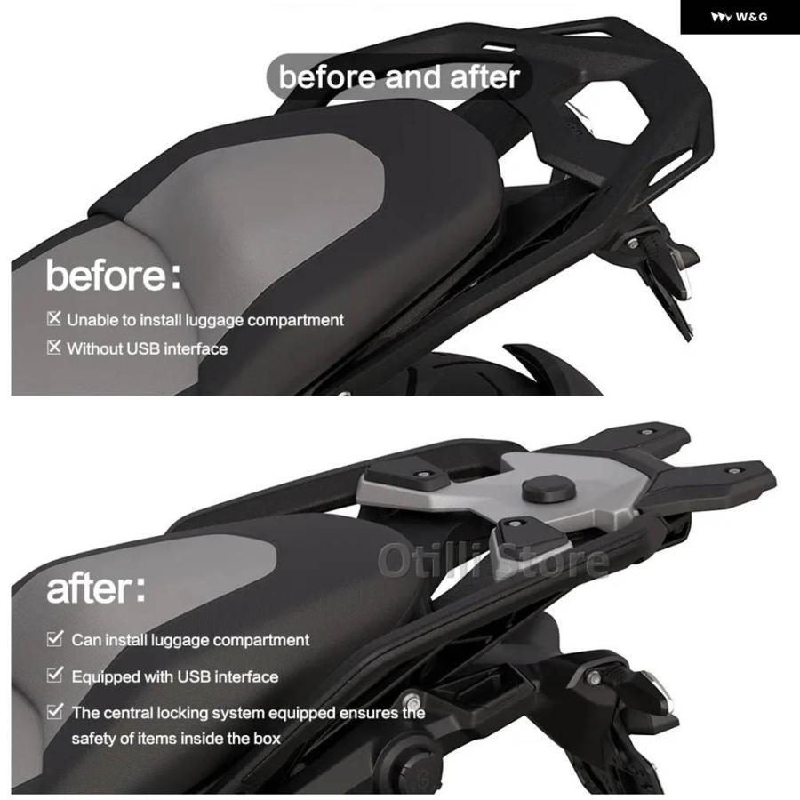 並行輸入品オートバイ トランク ブラケット BMW R1300 R1300GS 2023-2025 リアラゲッジラック トップケース リア キャリア サポート シェルフ ホルダー_11