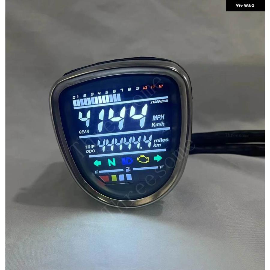 並行輸入品】ホンダ C50 C70 C90 パスポートカブ バイク LED デジタル