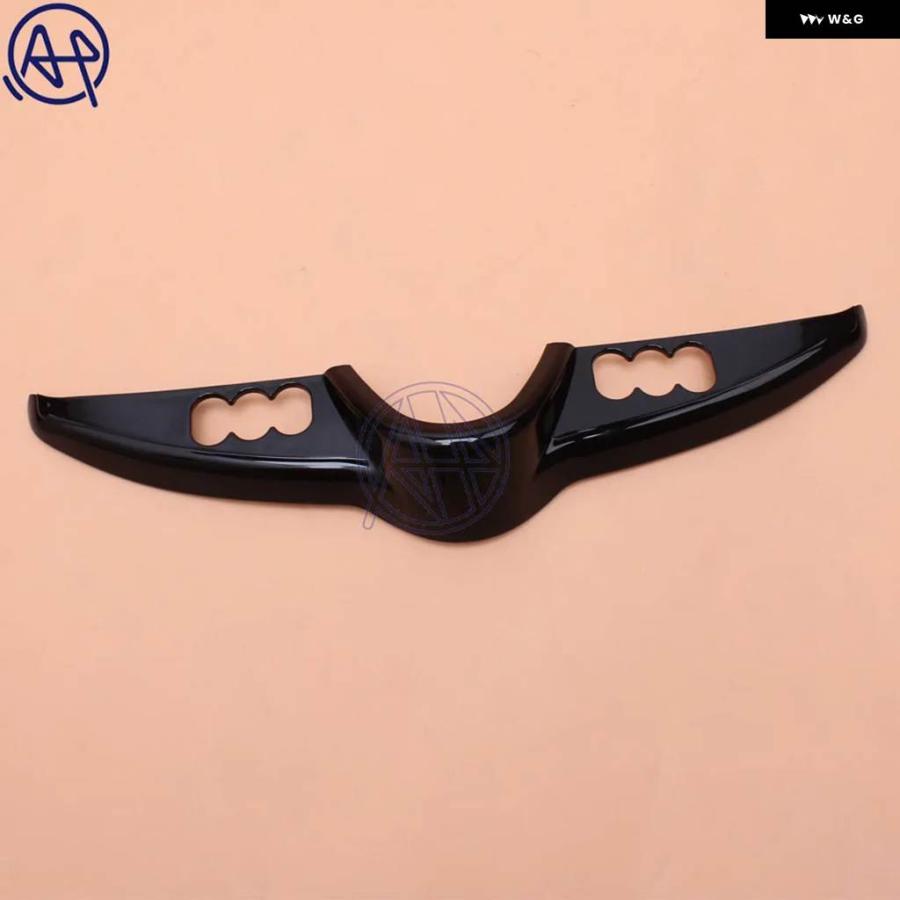 並行輸入品ABS プラスチック クローム ブラック バットウィング スイッチ ダッシュ パネル アクセント ハーレー ツーリング エレクトラ グライド ストリの画像