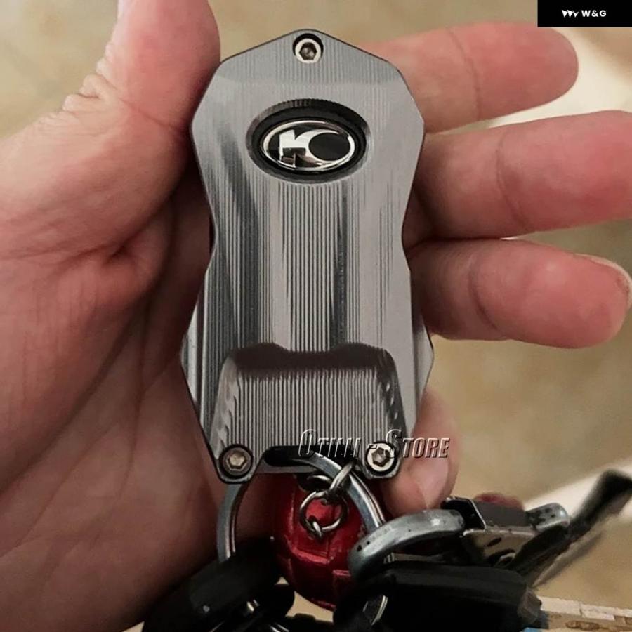 並行輸入品キーカバー シェル フォブケース スキン ホルダー アルミ KYMCO S350 KRV 180 KRV180 RKS 150 RKS150 レーシング 150 RACING150の画像