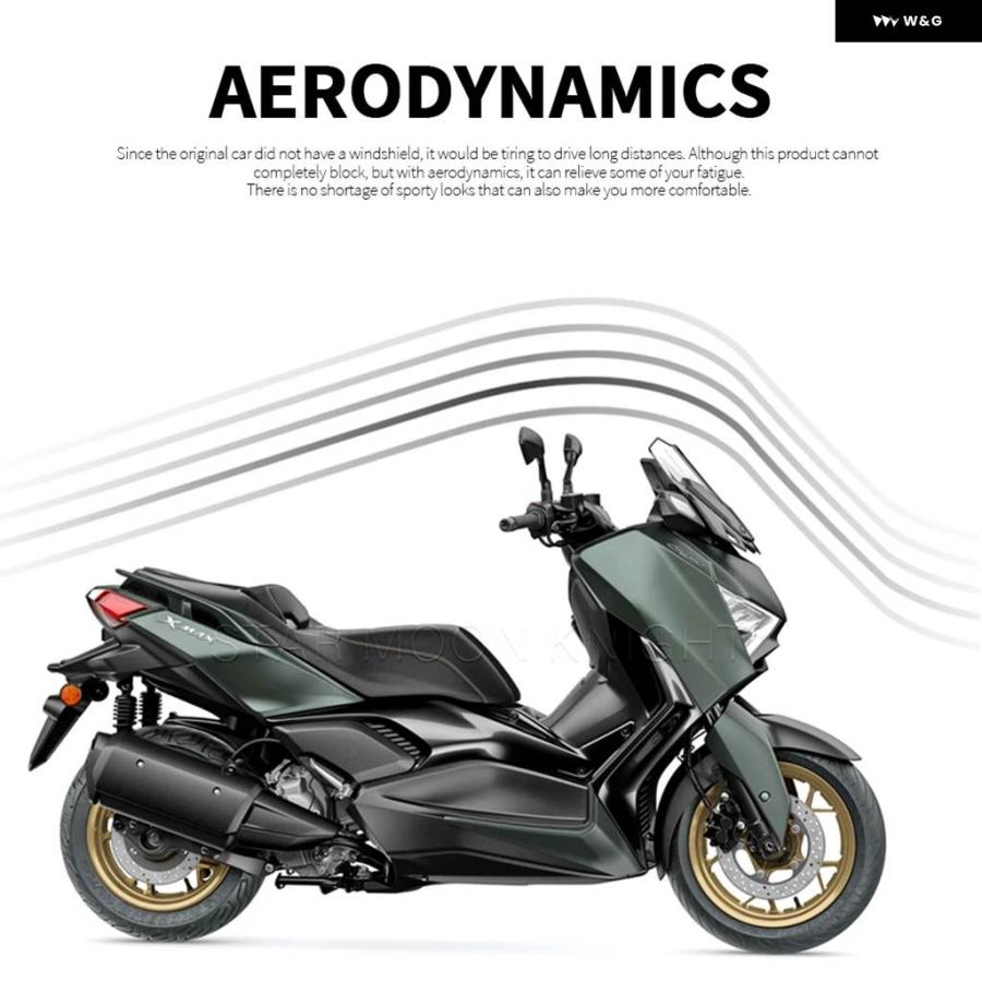 並行輸入品オートバイ スポーツバイザー 風防 ウインドシールド デフレクター スクリーン ヤマハ XMAX300 XMAX X MAX 2023 2024-の画像
