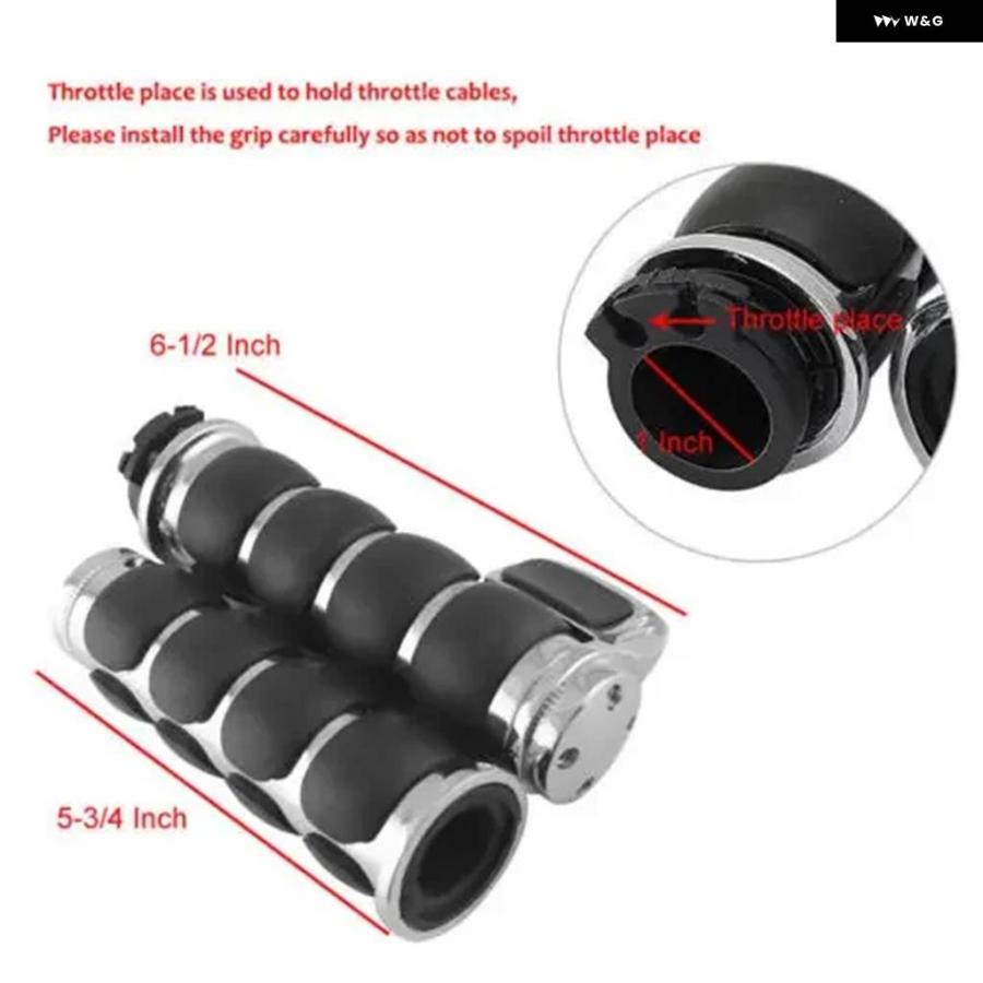 並行輸入品1インチ 25MM オートバイ ハンドルバー ハンド グリップ ハーレー ダビッドソン ソフテイル スプリンガー ヘリテージ クラシック FLSTC ストの画像