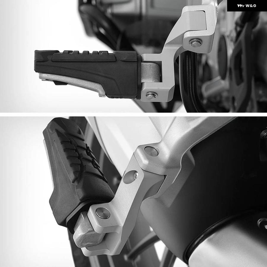 並行輸入品フットペグ バイク パッセンジャー フットペグ ローダウンキット BMW R1250GS R1250GS アドベンチャー 全年式 2017-21の画像
