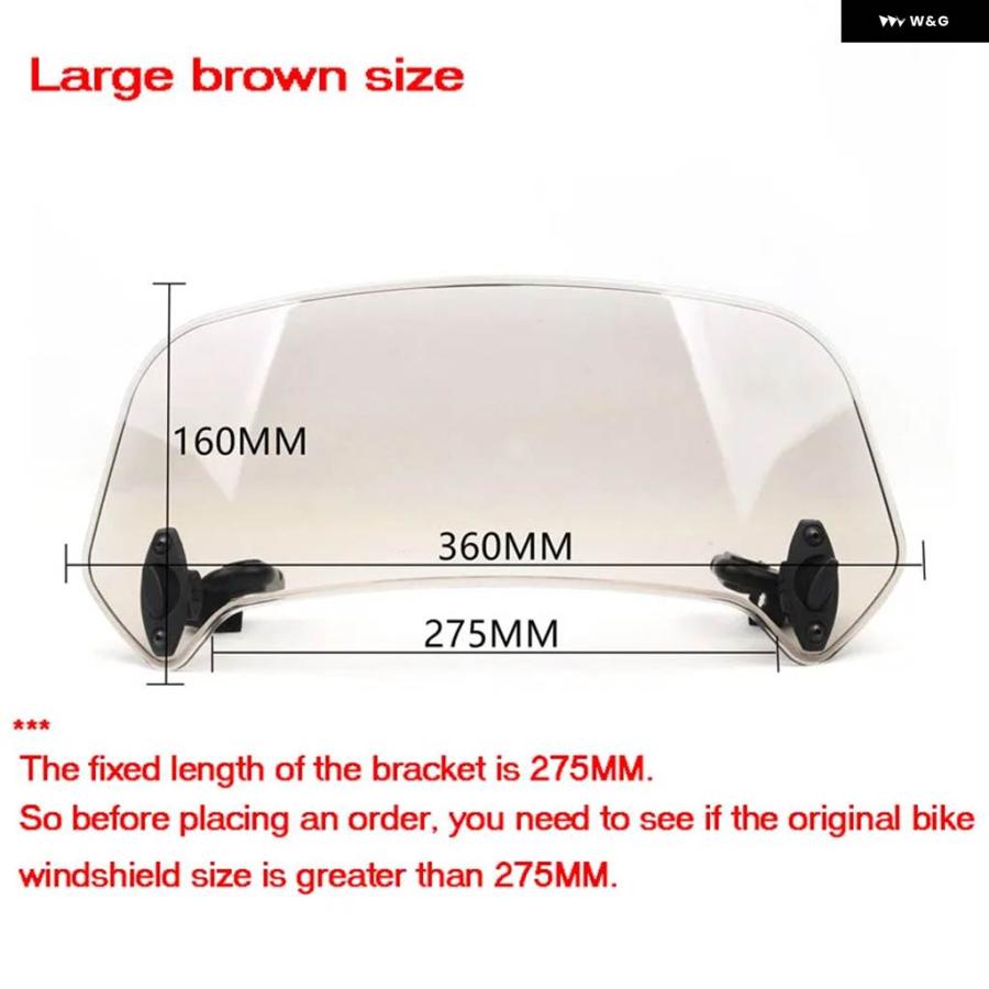 並行輸入品オートバイ 調整可能 延長 ウインドシールドスポイラー エアデフレクター F750GS F850GS F650GS F800GS F700GS R1250GSの画像