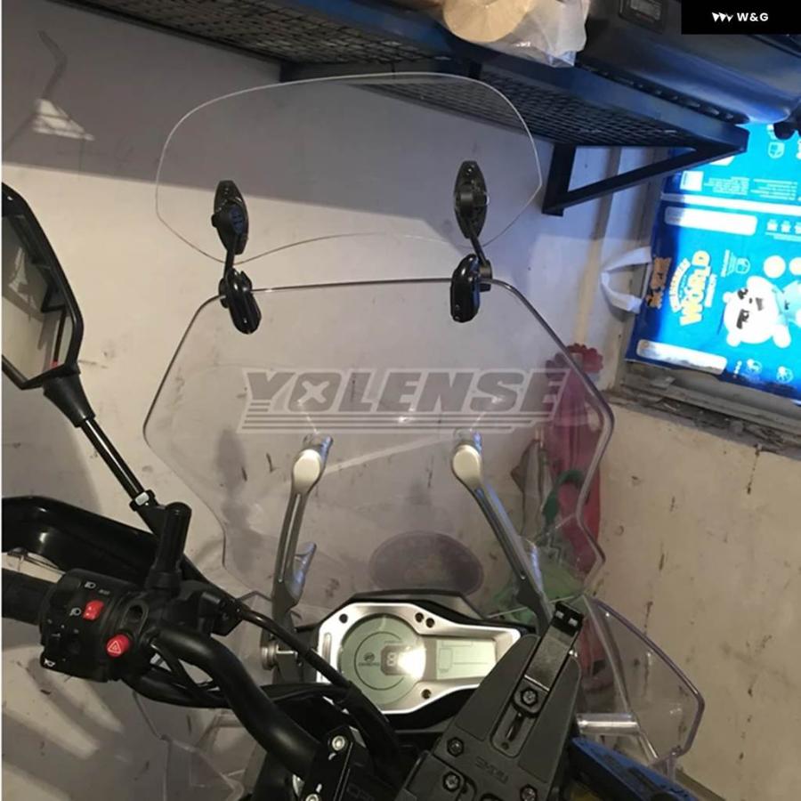 並行輸入品オートバイ 調整可能 延長 ウインドシールドスポイラー エアデフレクター F750GS F850GS F650GS F800GS F700GS R1250GSの画像