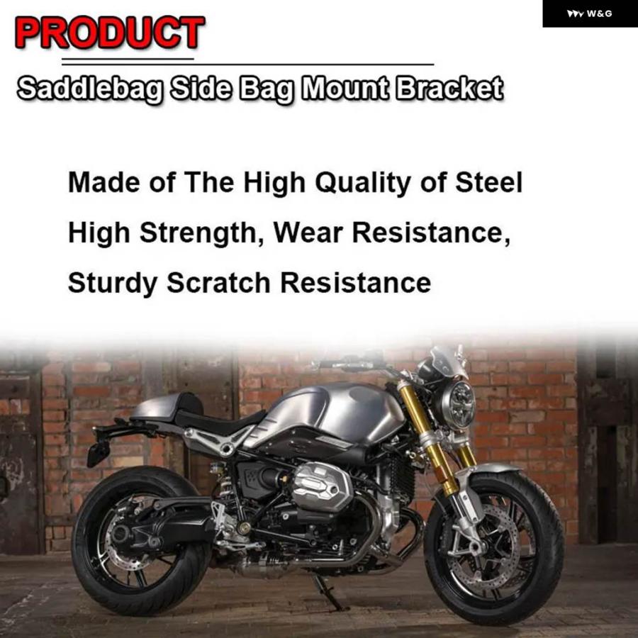 並行輸入品BMW R NINET R9T SCRAMBLER URBAN PURE RACER オートバイ サドルバッグ サポート_3