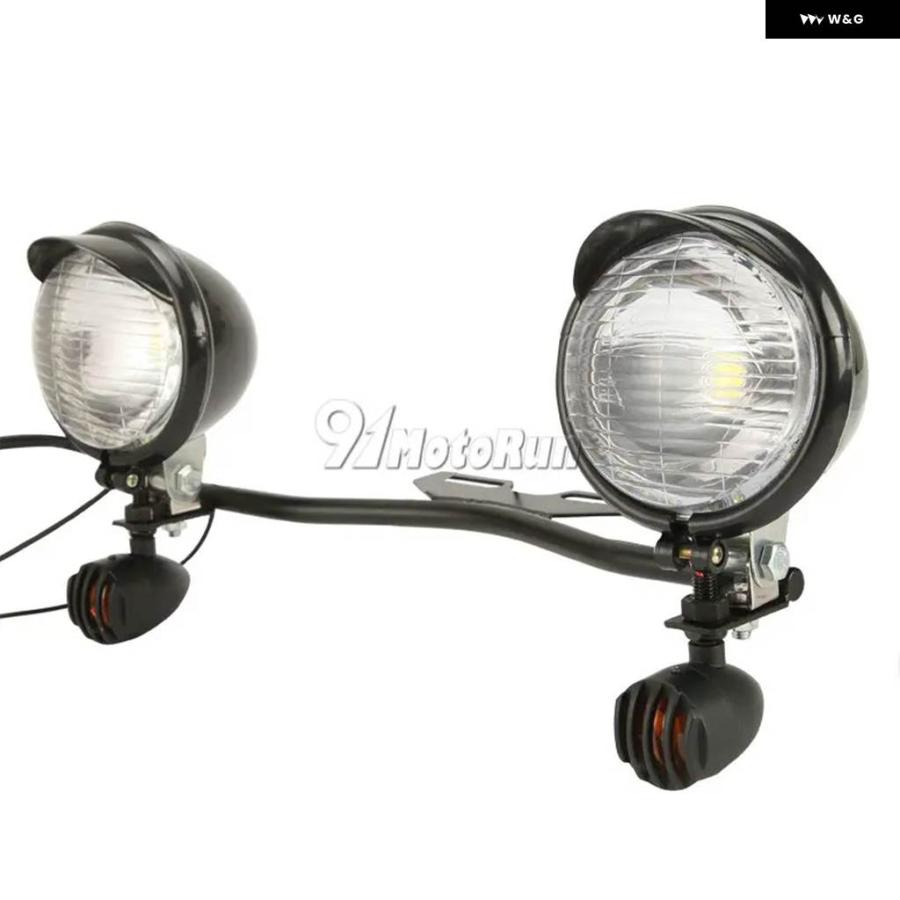 並行輸入品オートバイ LEDエンジェルアイウィンカー 運転 追い越しスポット フォグランプ バー ホンダ スズキ カワサキ ヤマハの画像