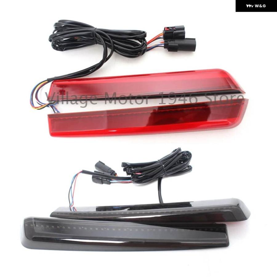 並行輸入品オートバイ 拡張 サドルバッグ LEDライト ABS プラスチック ハーレー ダビッドソン ツーリング エレクトラ ローの画像