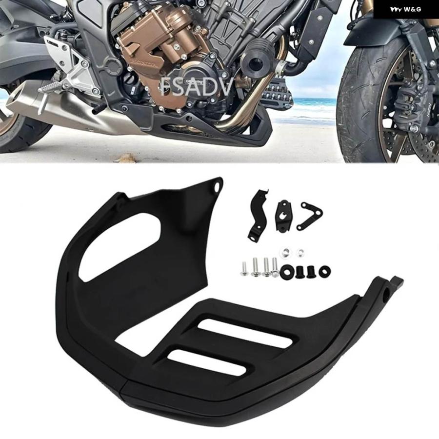 並行輸入品ホンダ CB650R CBR 2019-2024 2023 バイク ベリーパン エンジン スポイラー アンダー フェアリの画像