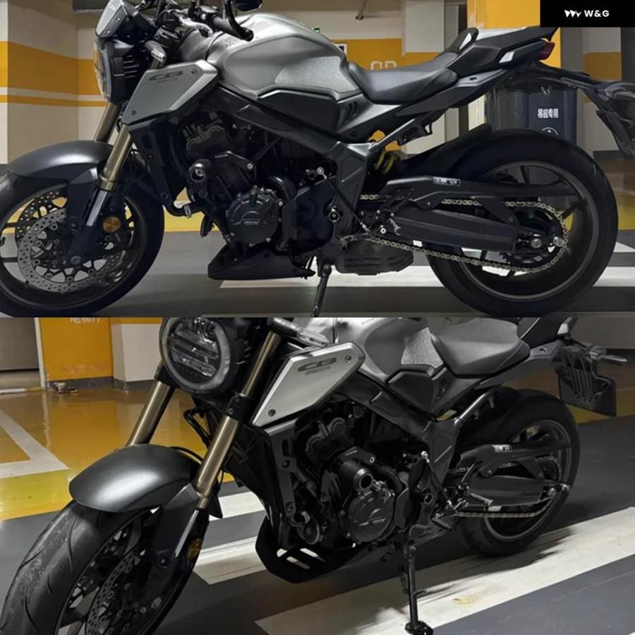 並行輸入品ホンダ CB650R CBR 2019-2024 2023 バイク ベリーパン エンジン スポイラー アンダー フェアリの画像