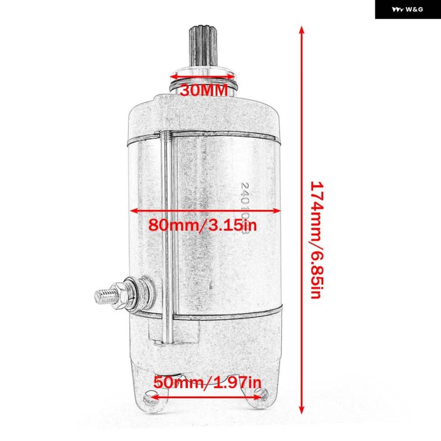 並行輸入品スターターモーター ホンダ VRX400 NV400 CJ/CK CS/CV スティード 400 NV600 VT600の画像