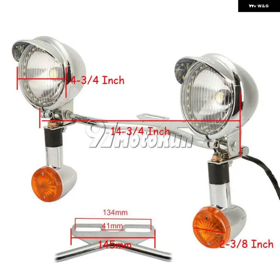 並行輸入品オートバイ LEDパッシングウィンカーエンジェルアイ ライトバー カワサキ バルカン VN 800 900 1500 1の画像