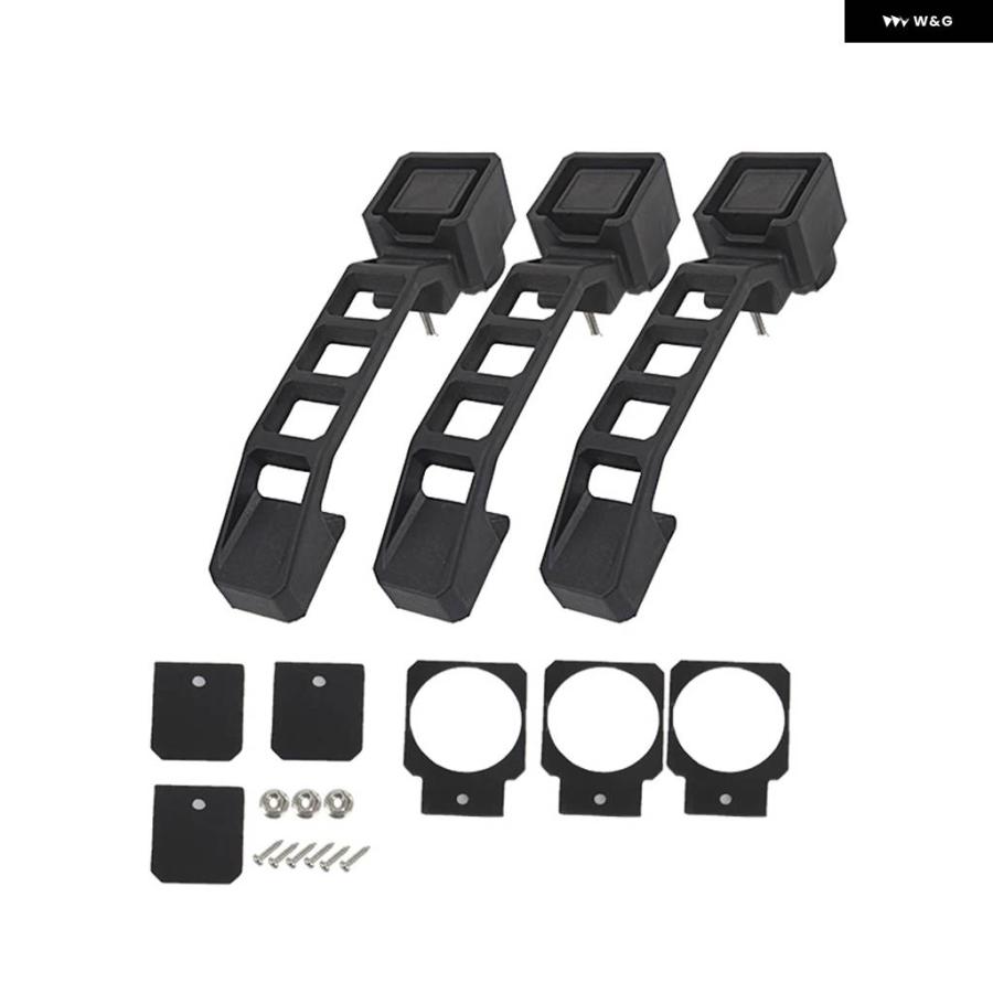 並行輸入品3個/5個 車 外装 アウター ドアハンドル キット ABS プラスチック ブラック ジープ ラングラー JK JKUの画像