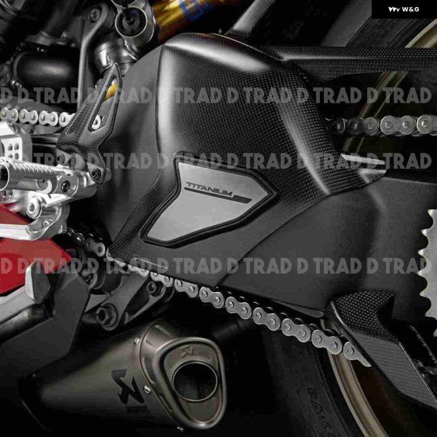並行輸入品ドゥカティ STREETFIGHTER SP 2020-2023 カーボン フェアリング リア スイングアーム カバーの画像