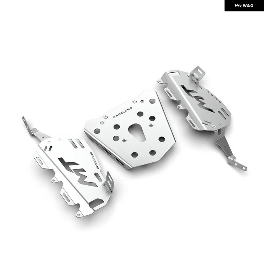 並行輸入品450MT 2024 オートバイ リアサイドラゲッジラックセット CFMOTO 450MT MT 450 MT リアラゲの画像