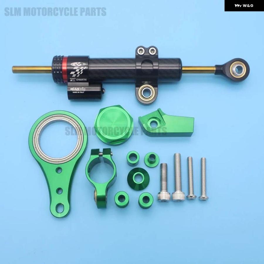 並行輸入品ZX6R ステアリング ダンパー マウント ブラケット キット フルセット カワサキ ZX6R 2005 2006  カ | ブランド登録なし