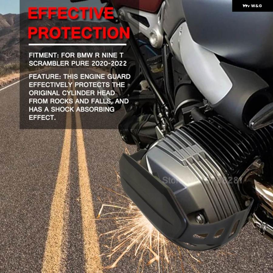 並行輸入品BMW R9T RNINET バイク エンジン ガード シリンダー ヘッド プロテクター R NINE T 9T PUR | ブランド登録なし | 07