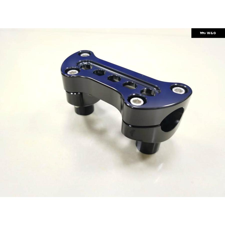 ブランド登録なし - 並行輸入品黒いこと 1 1/2in トール 1in 手持ち部分赤ちょうちん ライザー トップクランプキット ハーレー ロードグライド キ