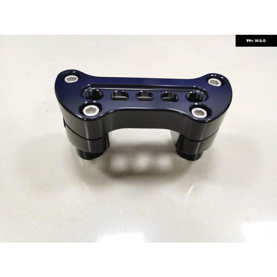 ブランド登録なし - 並行輸入品黒いこと 1 1/2in トール 1in 手持ち部分赤ちょうちん ライザー トップクランプキット ハーレー ロードグライド キ