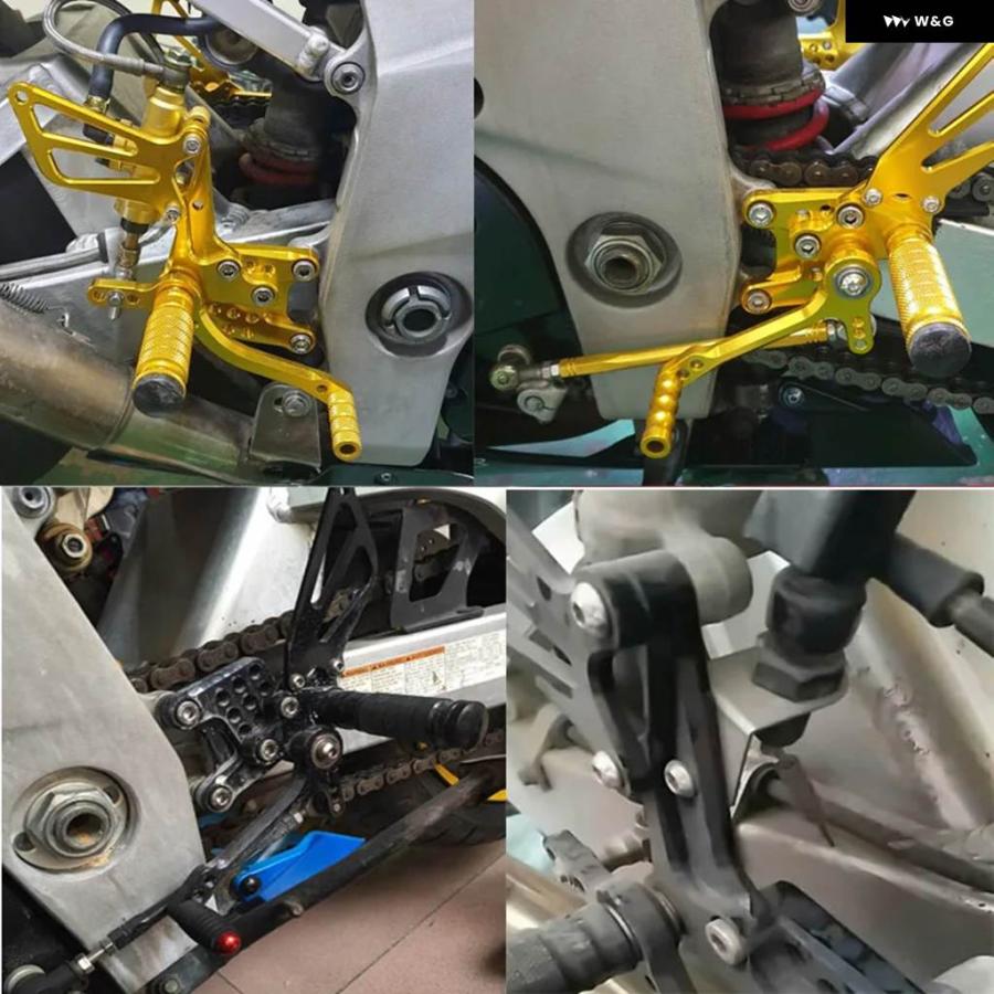 並行輸入品スズキ GSXR GSX-R K1 K2 K3 K4 600 750 1000 調整可能 フットペグ リアセット GSX_10