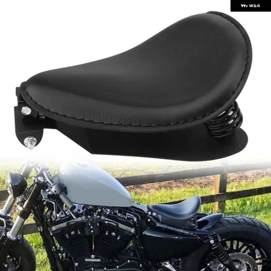 並行輸入品】汎用 オートバイ ソロサドルシートカバー スプリング