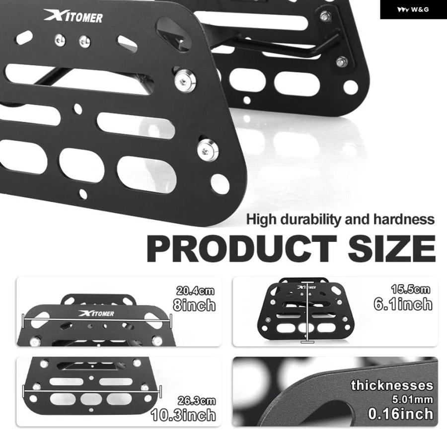 並行輸入品オートバイ サイドラック ホンダ グロム 125 2016 - 20 サドルバッグ サポート バー 取り付け ブラケット パニアラック_5