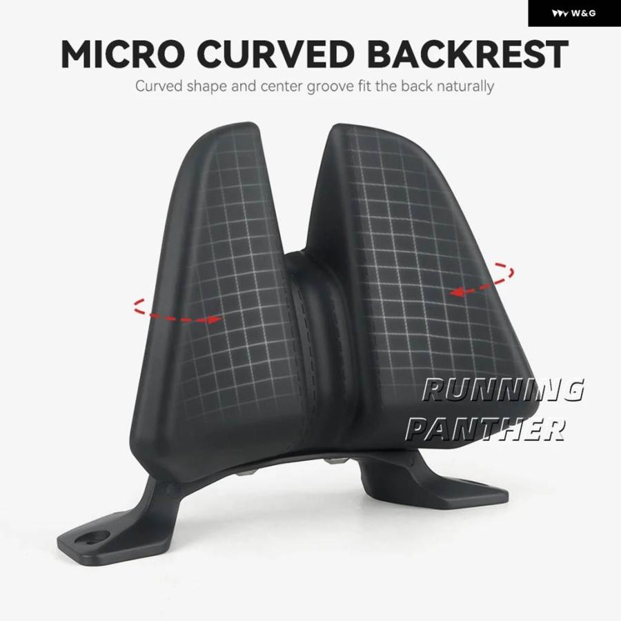 並行輸入品オートバイ カスタムアクセサリー後ADXTG 400助手席 ブラケット 黒と白ラインの画像