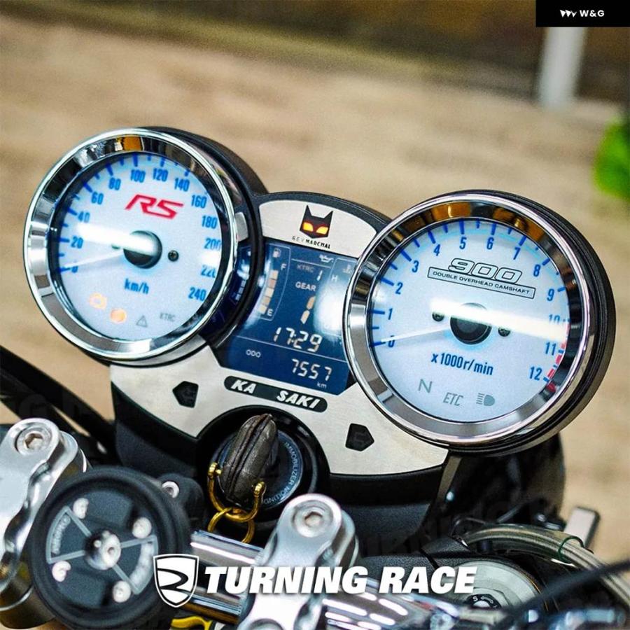 KAWASAKI Z900RS/Z900RSカフェ/ z900rs se/Z650RS メーターパネル ダッシュベゼル Z900RS/カフェ Z650RS ダッシュベゼルスティッカー（2個セット