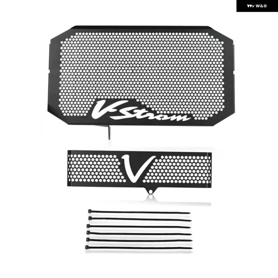 並行輸入品スズキ VSTROM DL650 2004 - 2011 オートバイ ラジエーター エンジン クーラー 冷却 グリル ガの画像