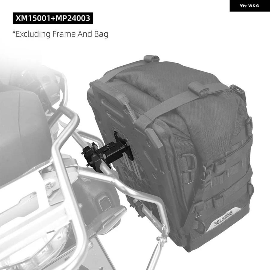 並行輸入品バイク サイドバッグアクセサリー MJX2004 モーター取り付け不規則な湾曲 ブラケット 接触排気を回避  カスタム_10