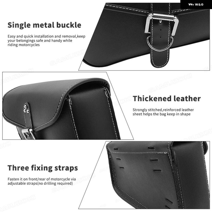 並行輸入品オートバイ バッグ PUレザー サドルバッグ サドル スイングアーム バッグ 左右サイド ツールバッグ スポーツスター_5