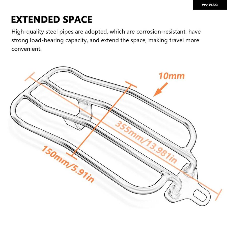 並行輸入品カワサキ エリミネーター 500 SE 2024 2025 エリミネーター500 オートバイ リアソロシート キャリア_4