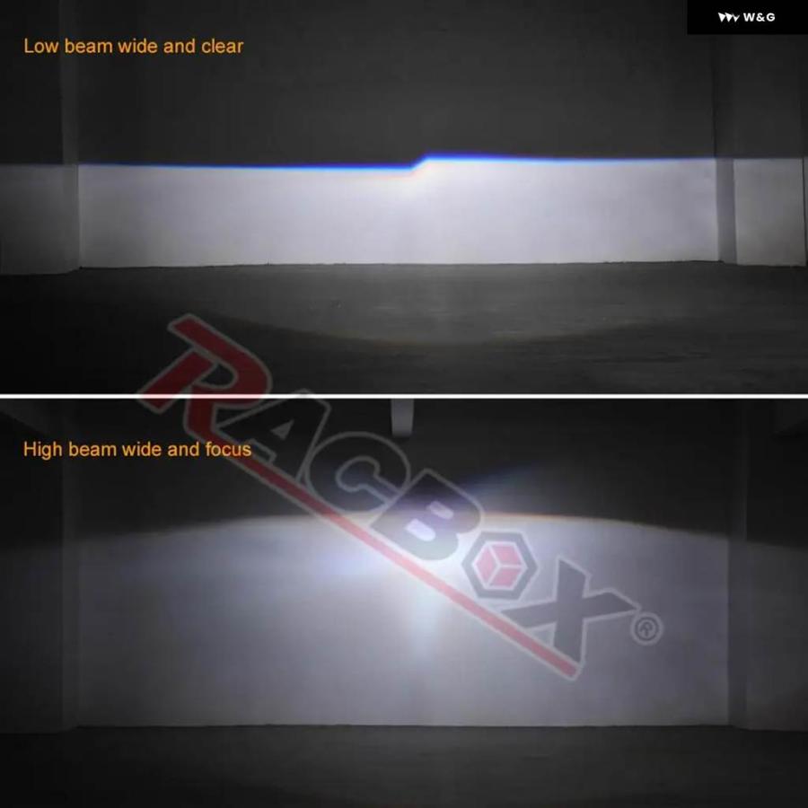並行輸入品汎用 2.5インチ バイ キセノン HID ミニプロジェクターレンズ シルバー シュラウド ハイロービーム RETROH_8