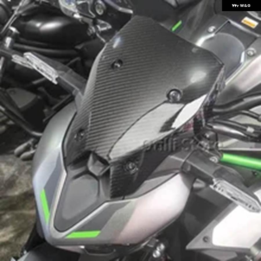 並行輸入品Z900 カーボン素材 オートバイ フロントガラス ウィンドスクリーンデフレクター アクセサリー カワサキ Z900 S_6