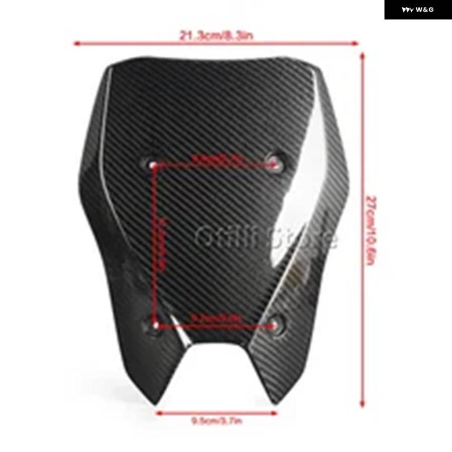 並行輸入品Z900 カーボン素材 オートバイ フロントガラス ウィンドスクリーンデフレクター アクセサリー カワサキ Z900 S_9