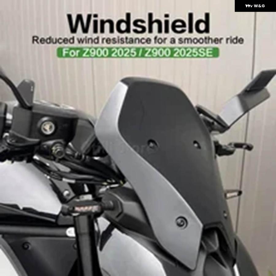 並行輸入品カワサキ Z900 Z900 SE Z900 2025 バイク アクセサリー カーボン ウィンドシールド ウィンドスクリ_6