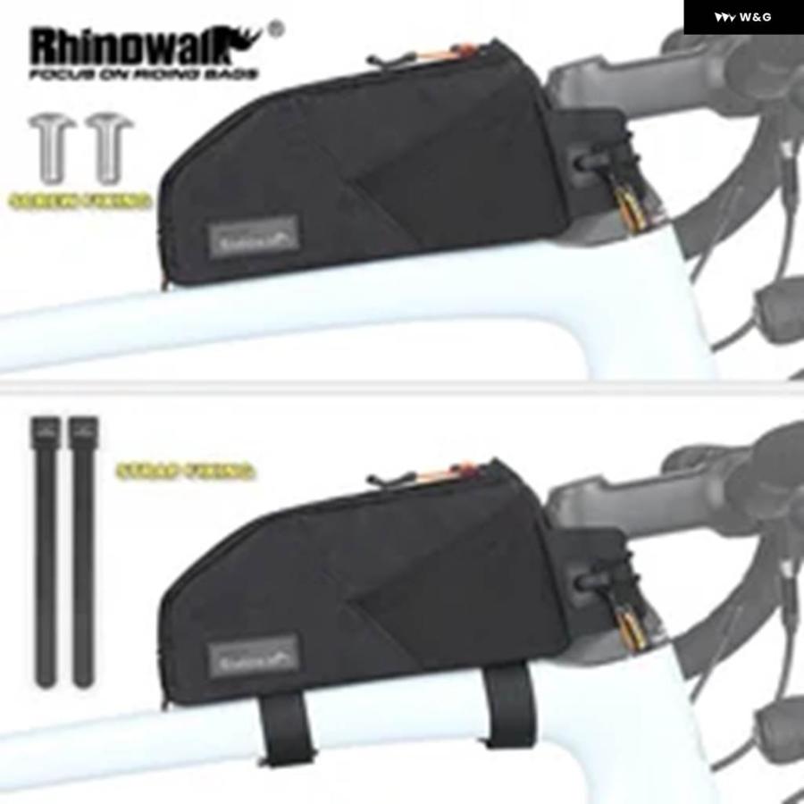 並行輸入品自転車トップ チューブ バッグ 防水 自転車 フレームパック ネジストラップで固定 MTBROAD バイク が脚キャリア_4