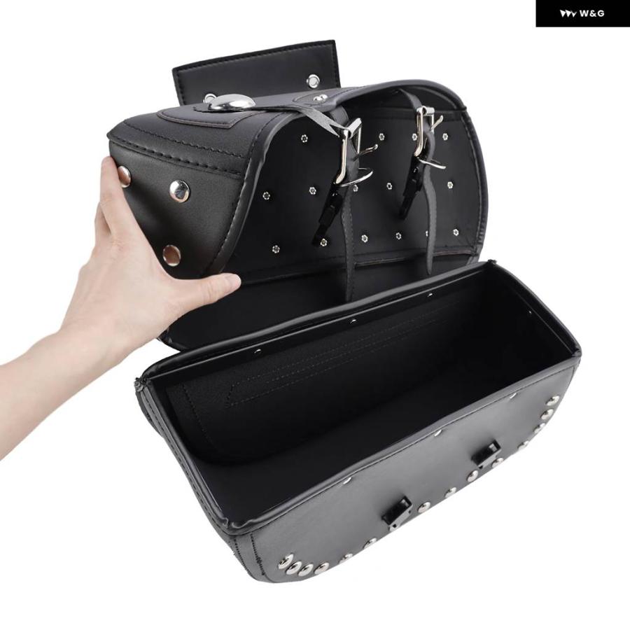 並行輸入品テールバッグ サイド サドルバッグ テールバッグ キャリアポーチ 収納 ブラック 80L バイク カスタム パーツ ア_4