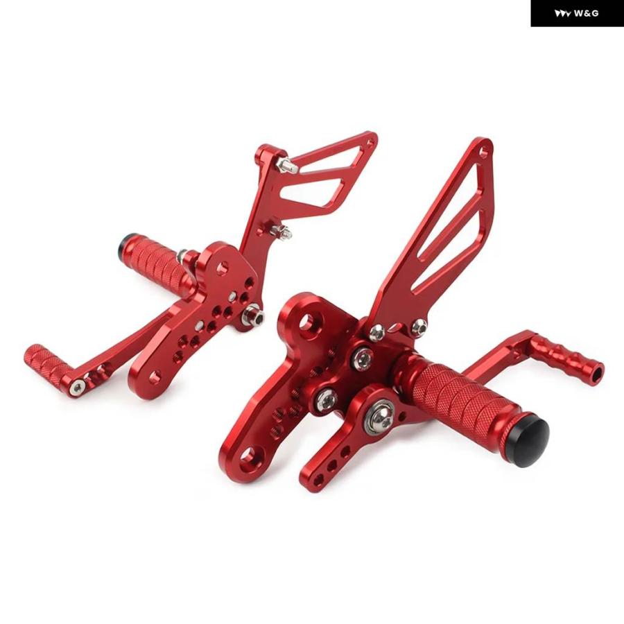 並行輸入品レッド バイク CNC リアセット フットペグ リアセット ペダル スズキ GSXR1300 1999-2013 カス_2