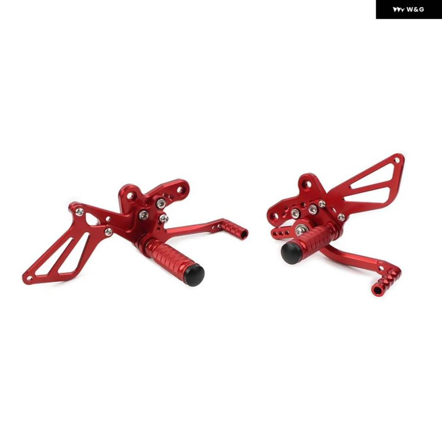 並行輸入品レッド バイク CNC リアセット フットペグ リアセット ペダル スズキ GSXR1300 1999-2013 カス_3