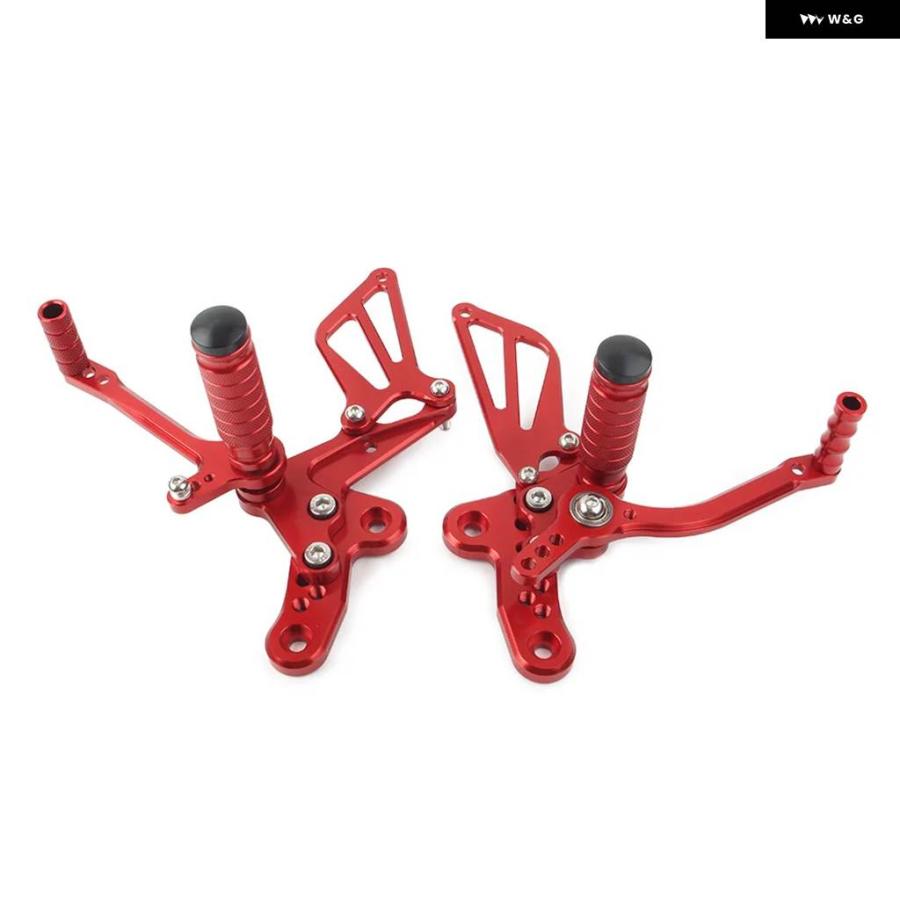 並行輸入品レッド バイク CNC リアセット フットペグ リアセット ペダル スズキ GSXR1300 1999-2013 カス_4