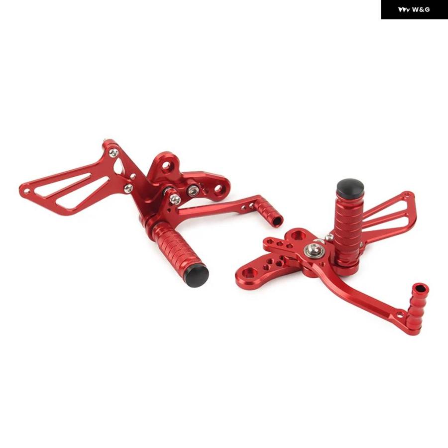 並行輸入品レッド バイク CNC リアセット フットペグ リアセット ペダル スズキ GSXR1300 1999-2013 カス_5